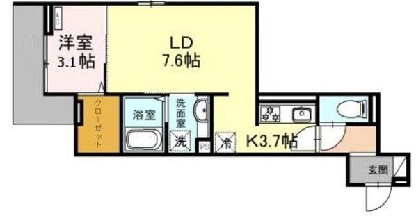 （仮）D-ROOM東田町PJの物件間取画像